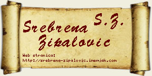 Srebrena Zipalović vizit kartica